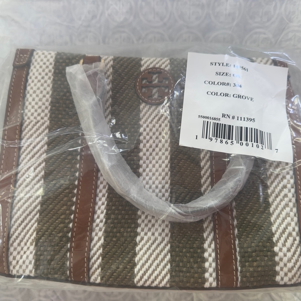 Tory Burch Blake Striped Small Tote NWT